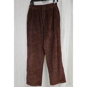 Obey Straight Leg Corduroy Pants Baggy Y2K Streetwear Brown Men's Size SMALL‎